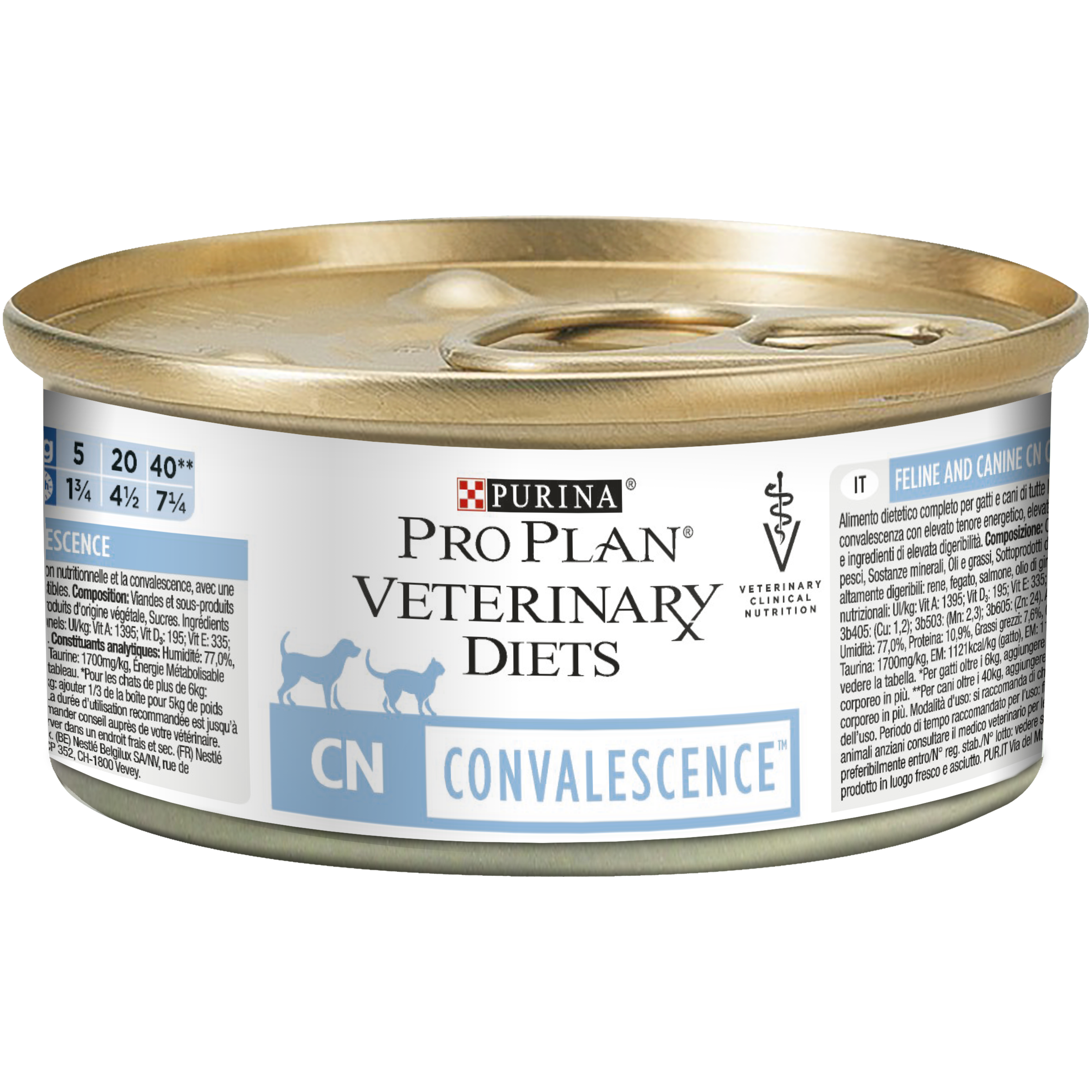 PPVD CN Convalescence Cat Feline and Dog canine Wet Food Can