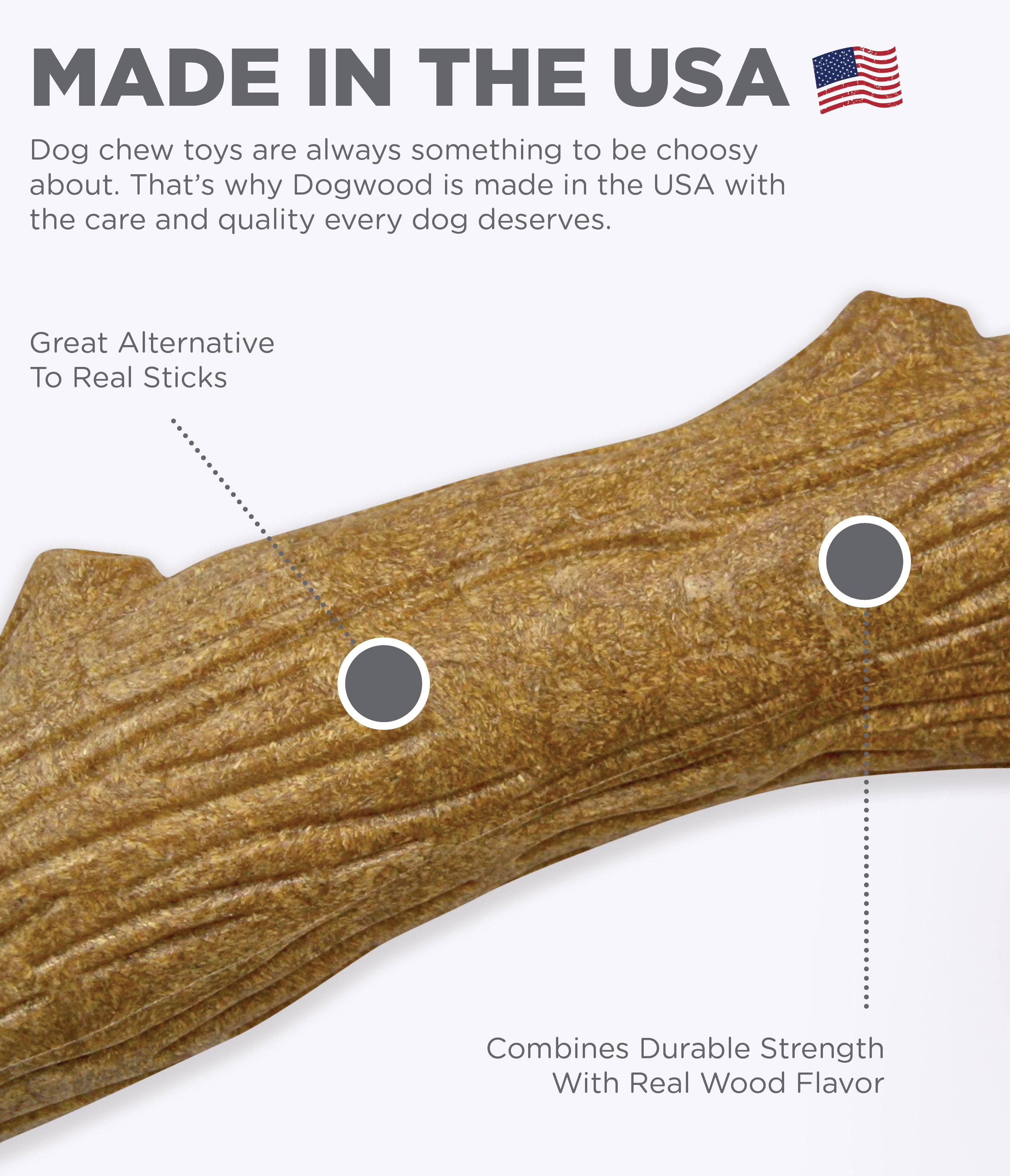 Petstages Dogwood Wood Alternative Dog Chew Toy PetFit.ae